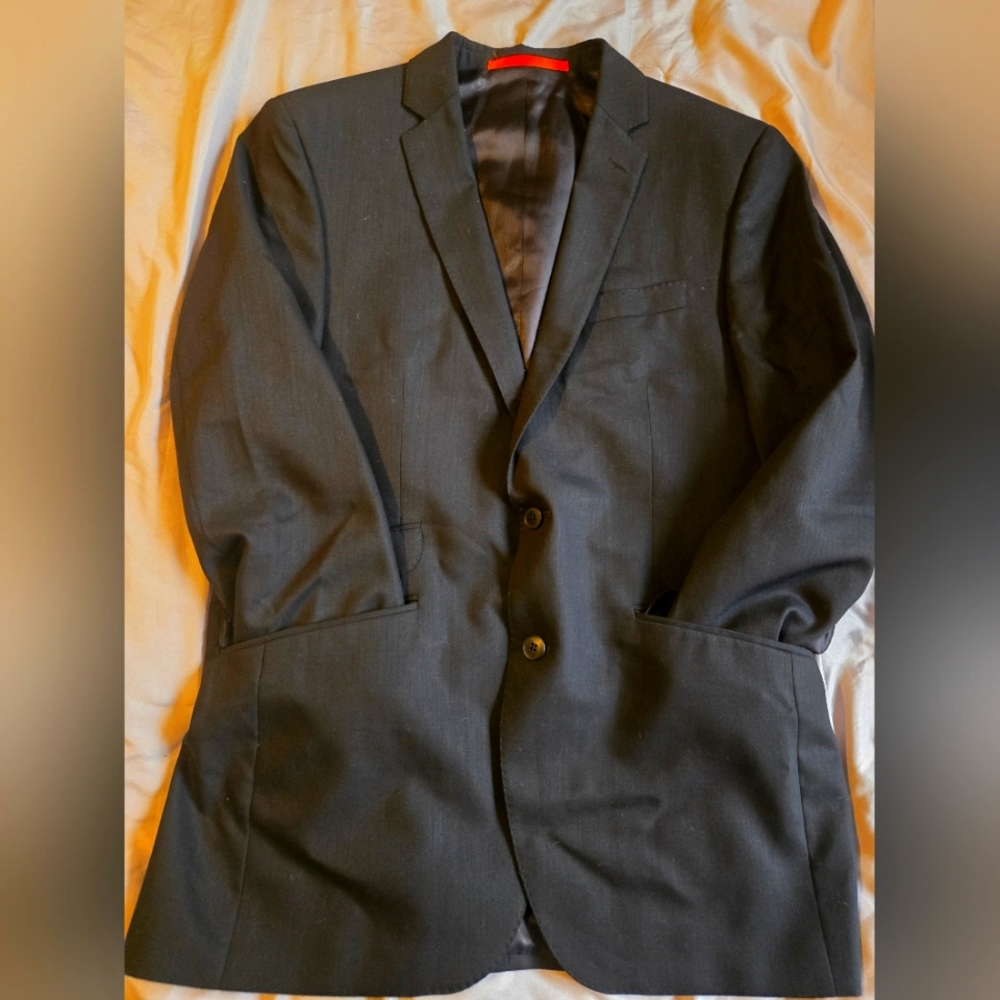 Ben Sherman Mens Classic Black Suit